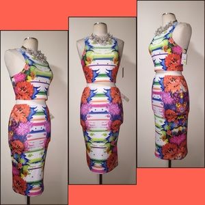 ♥️💄👛 2 PIECE TANK TOP ENSEMBLE NWT Sz Large.♥️👛
